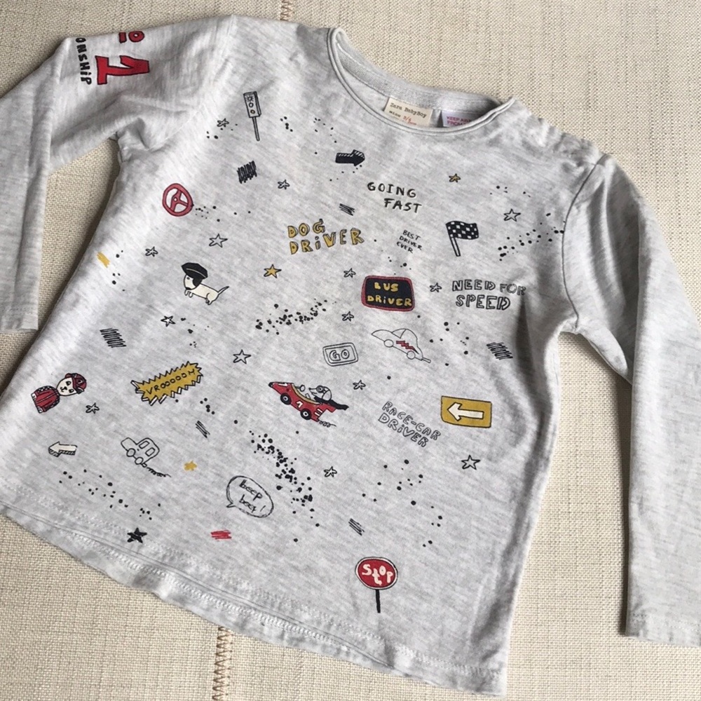 Zara baby boy long sleeve shirt
